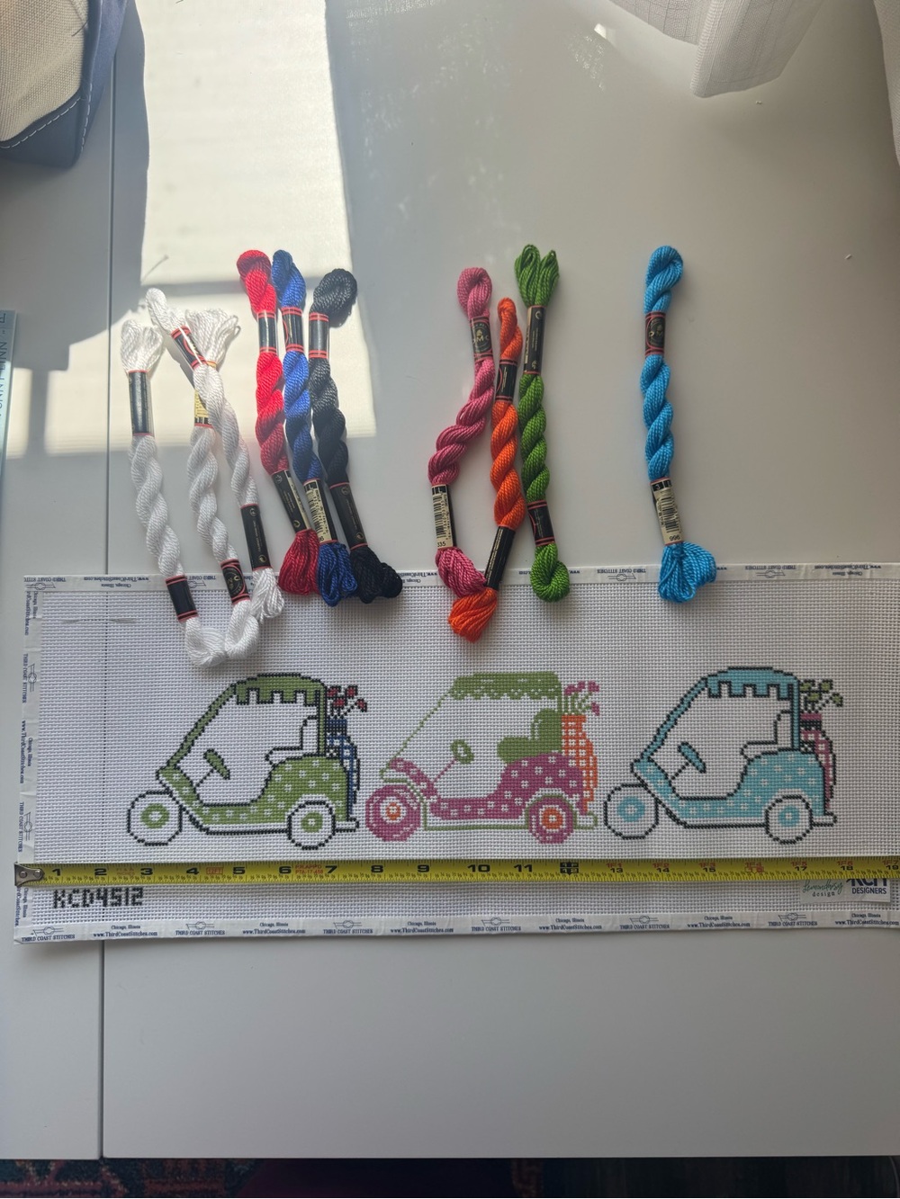 Golf Carts Needlepoint Canvases Third Coast Stitches